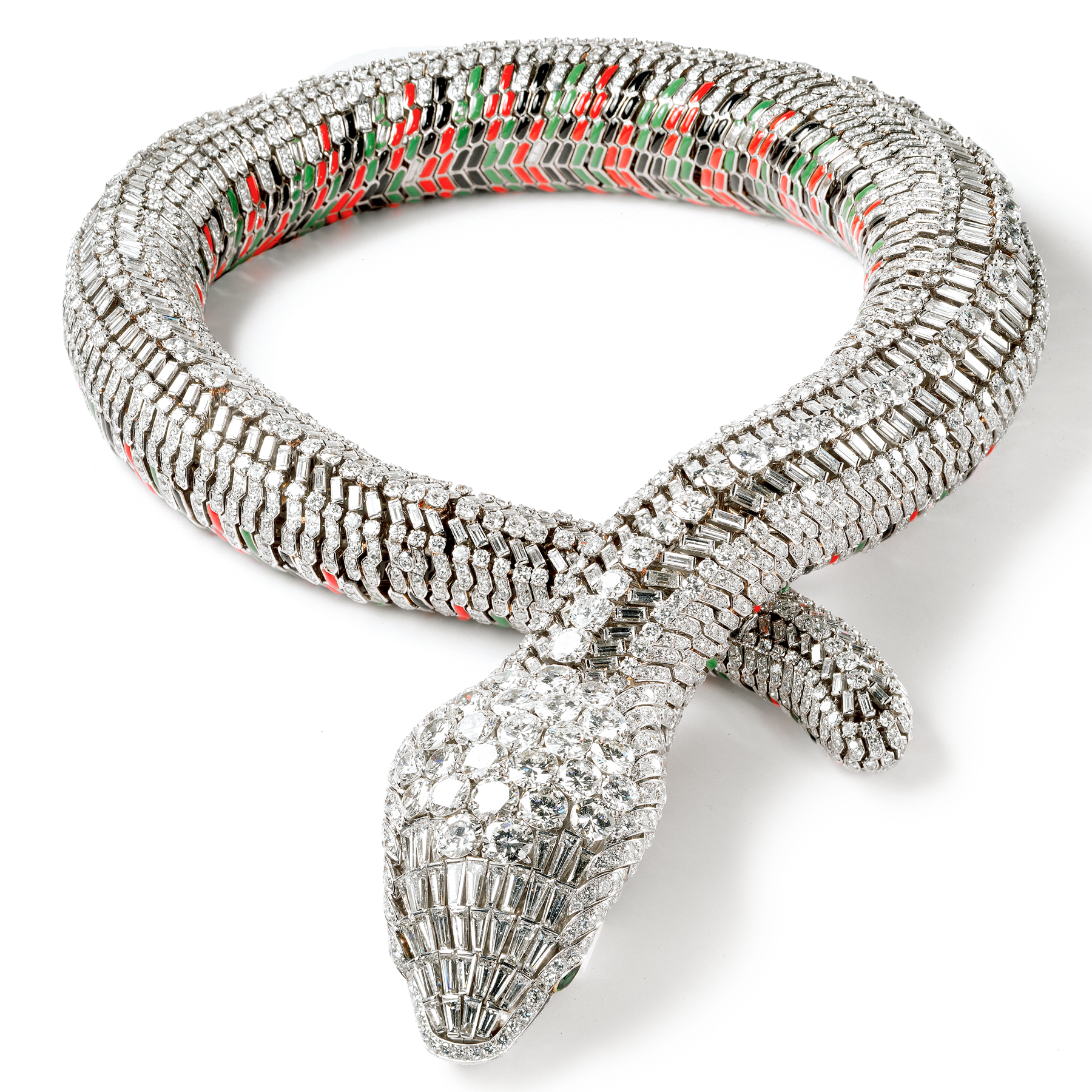 Cartier eternity snake necklace best sale