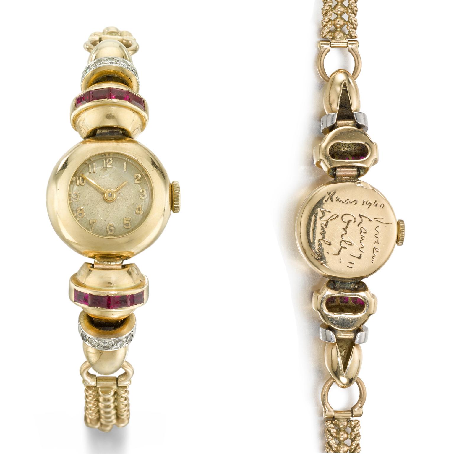 Vivien Leigh's watch given to her by Laurence Olivier