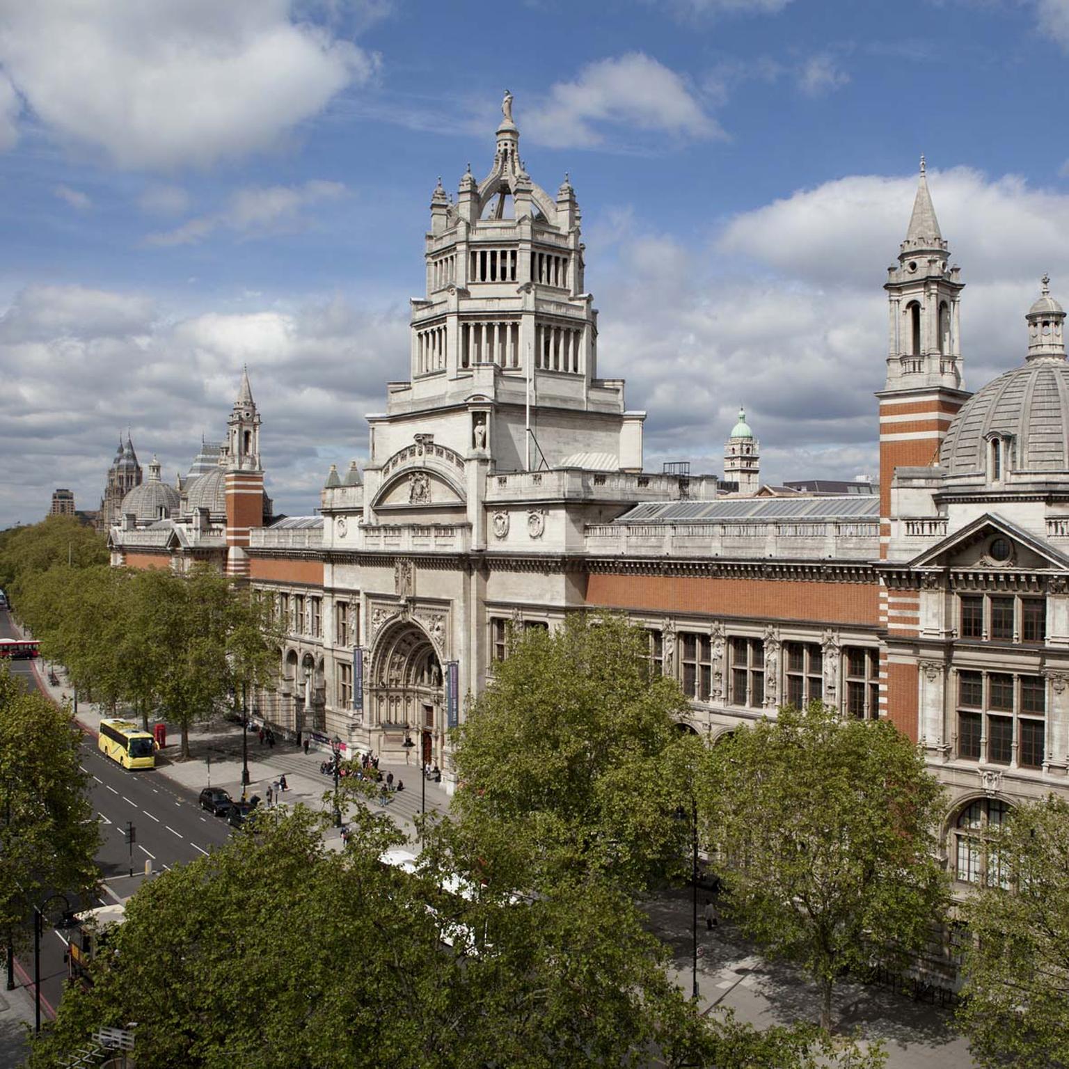 Victoria and Albert Museum exterior view from May 2012, London