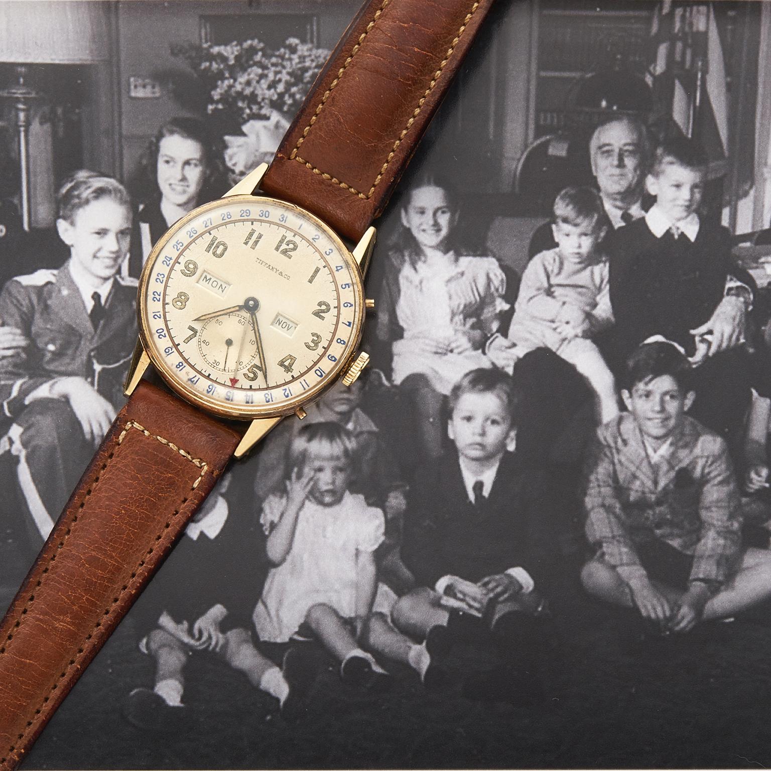 Tiffany timepiece gifted to Franklin D Roosevelt in 1945