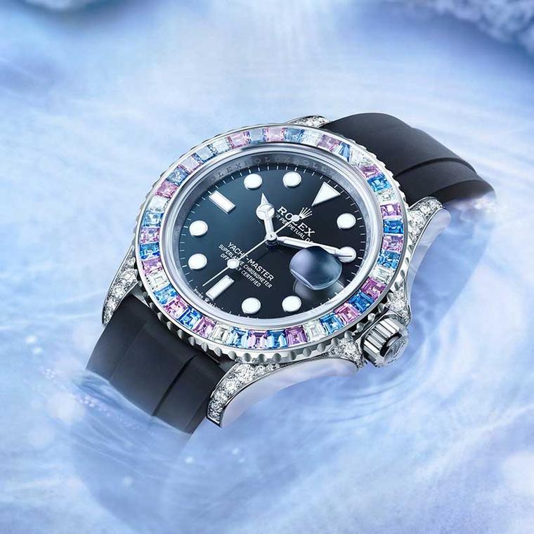 Rolex Oyster Perpetual Yacht-Master 40 sapphire bezel watch