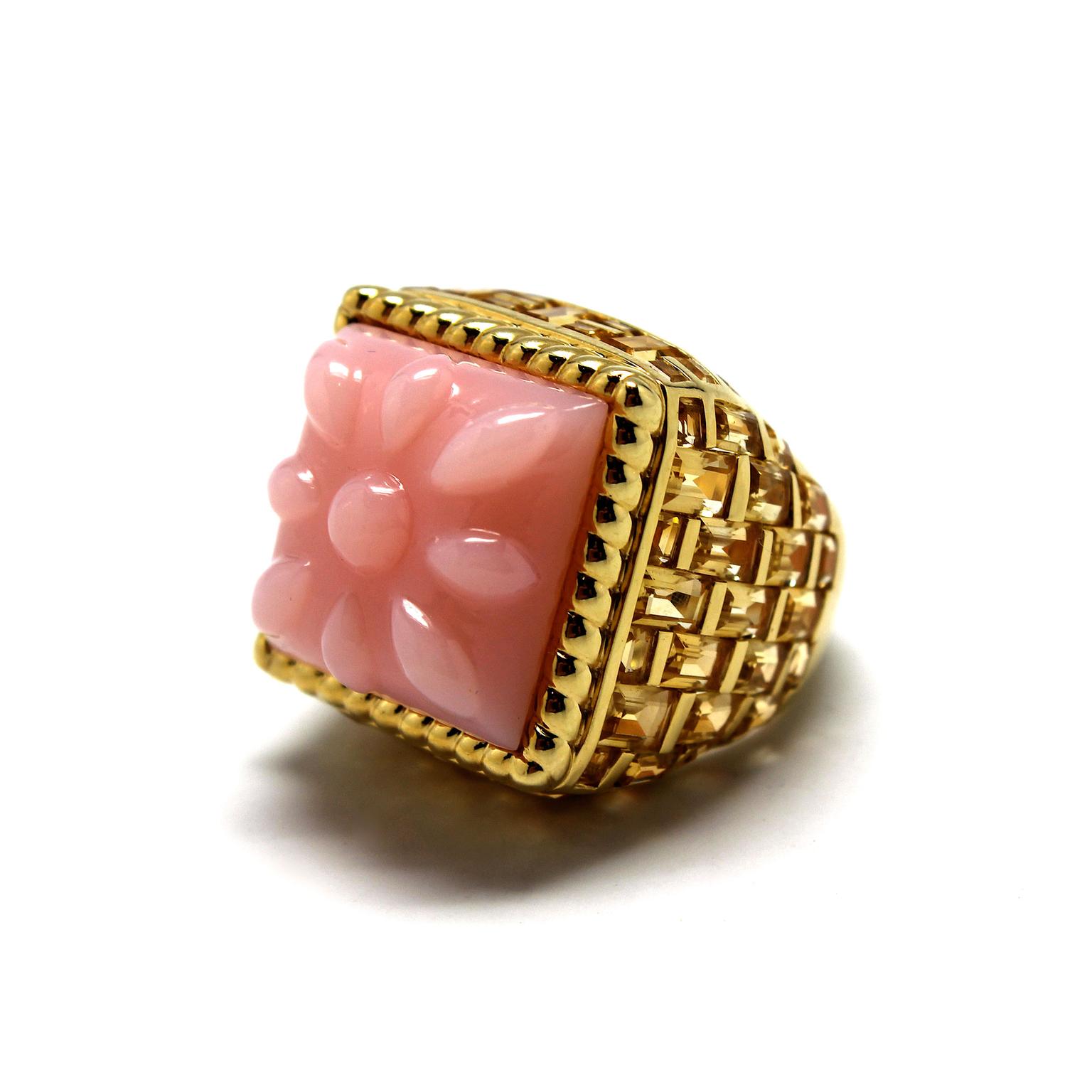 Stenmark pink opal ring