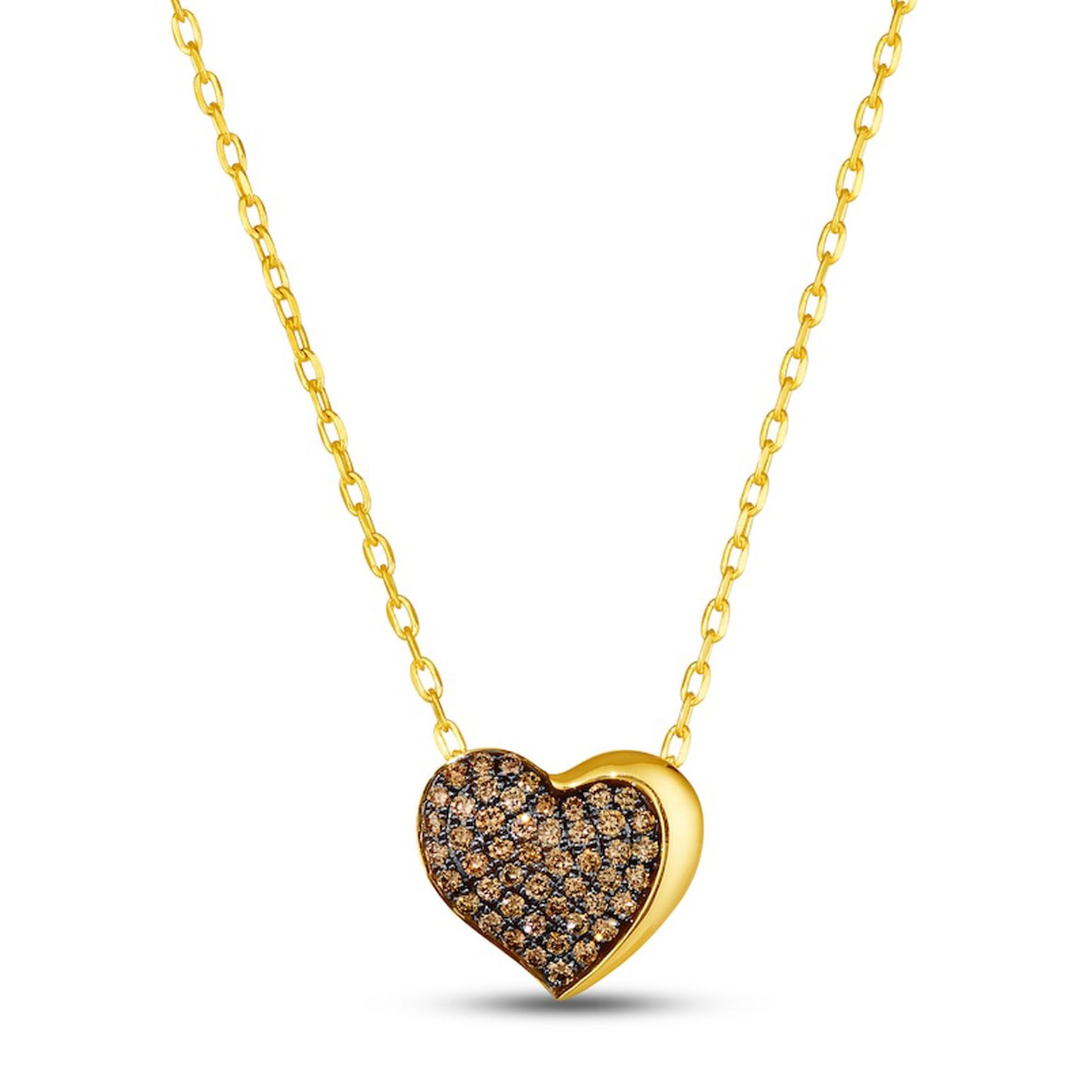 Godiva x Le Vian Diamond Heart Necklace