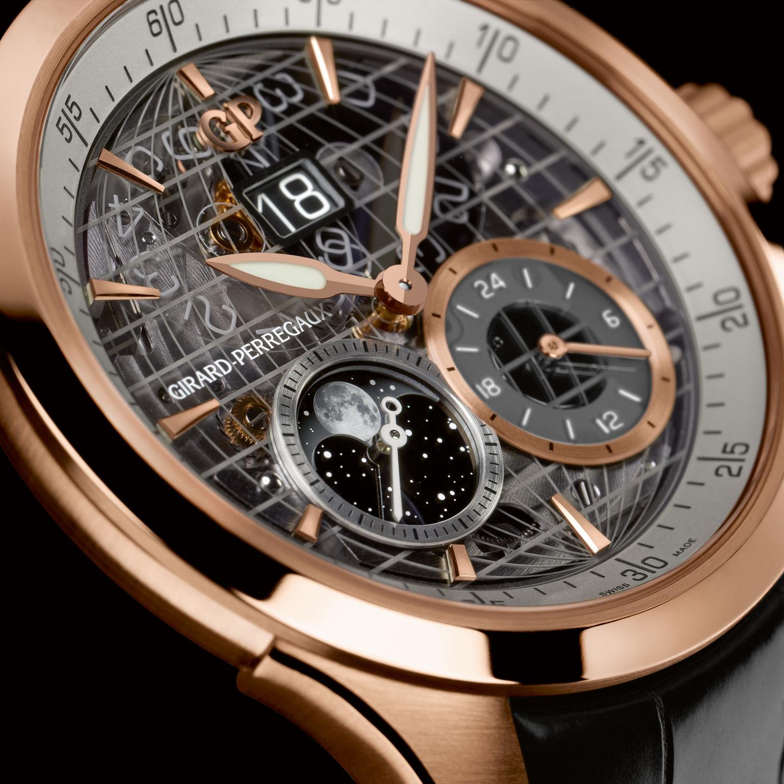 Girard Perreagaux Traveller GMT watch