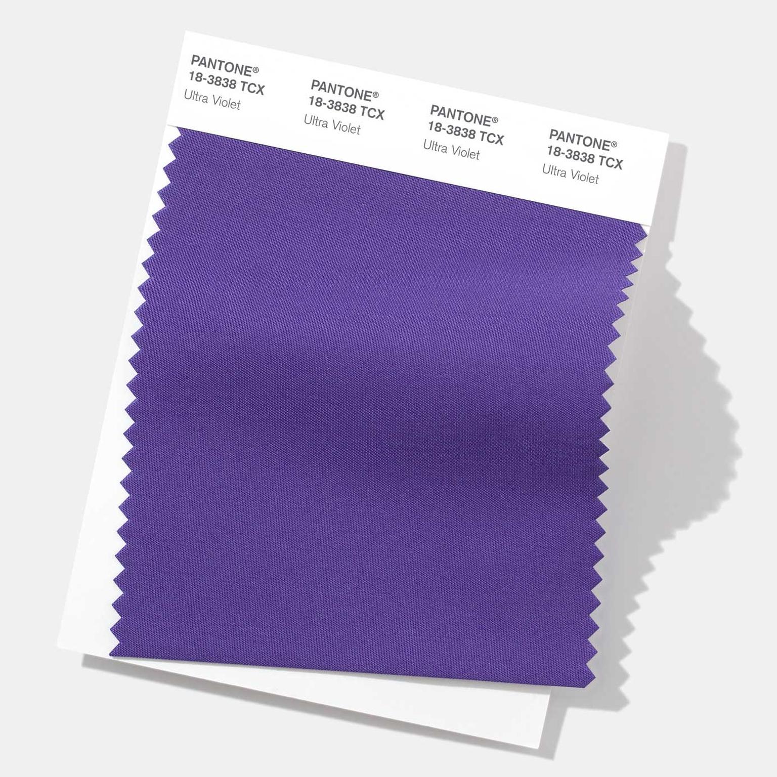 Pantone color 18-3838 Ultra Violet swatch