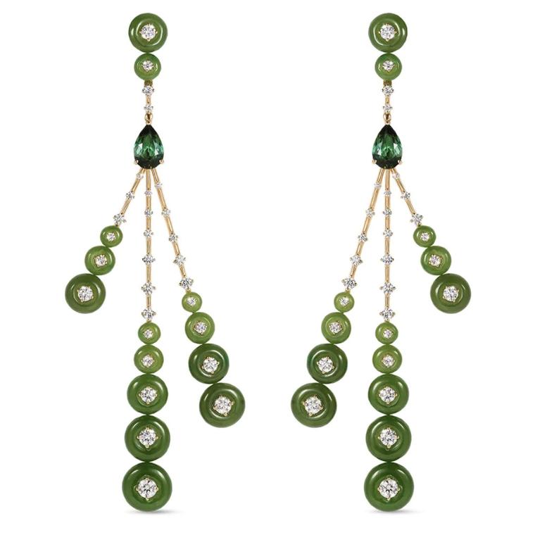 Jade earrings by Fernando Jorge