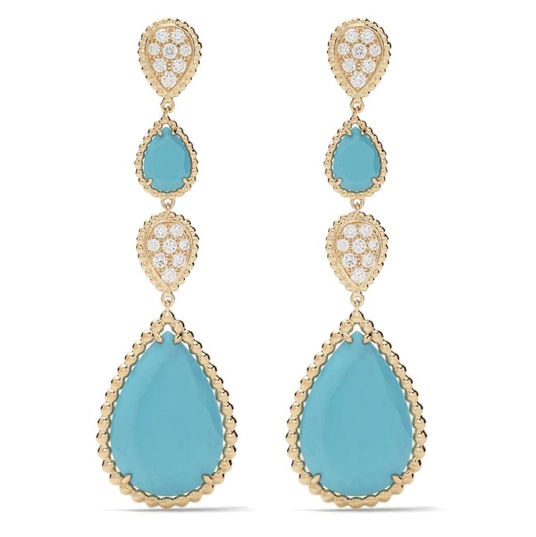 Turquoise earrings by Boucheron
