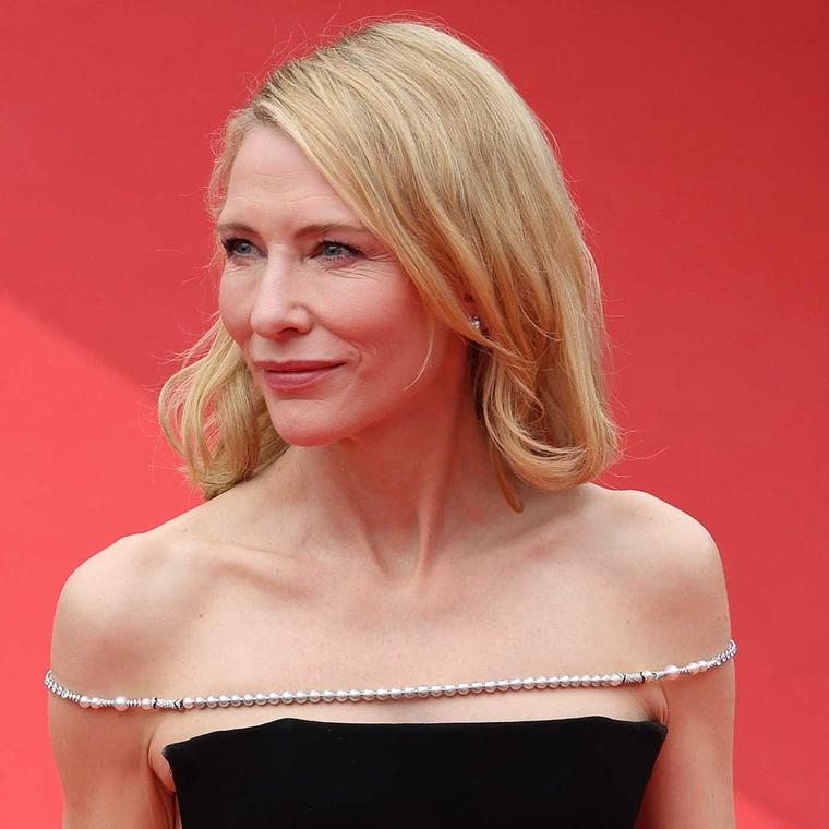 Cate Blanchett steals the scene at Cannes with Louis Vuitton eco-conscious shoulder necklace