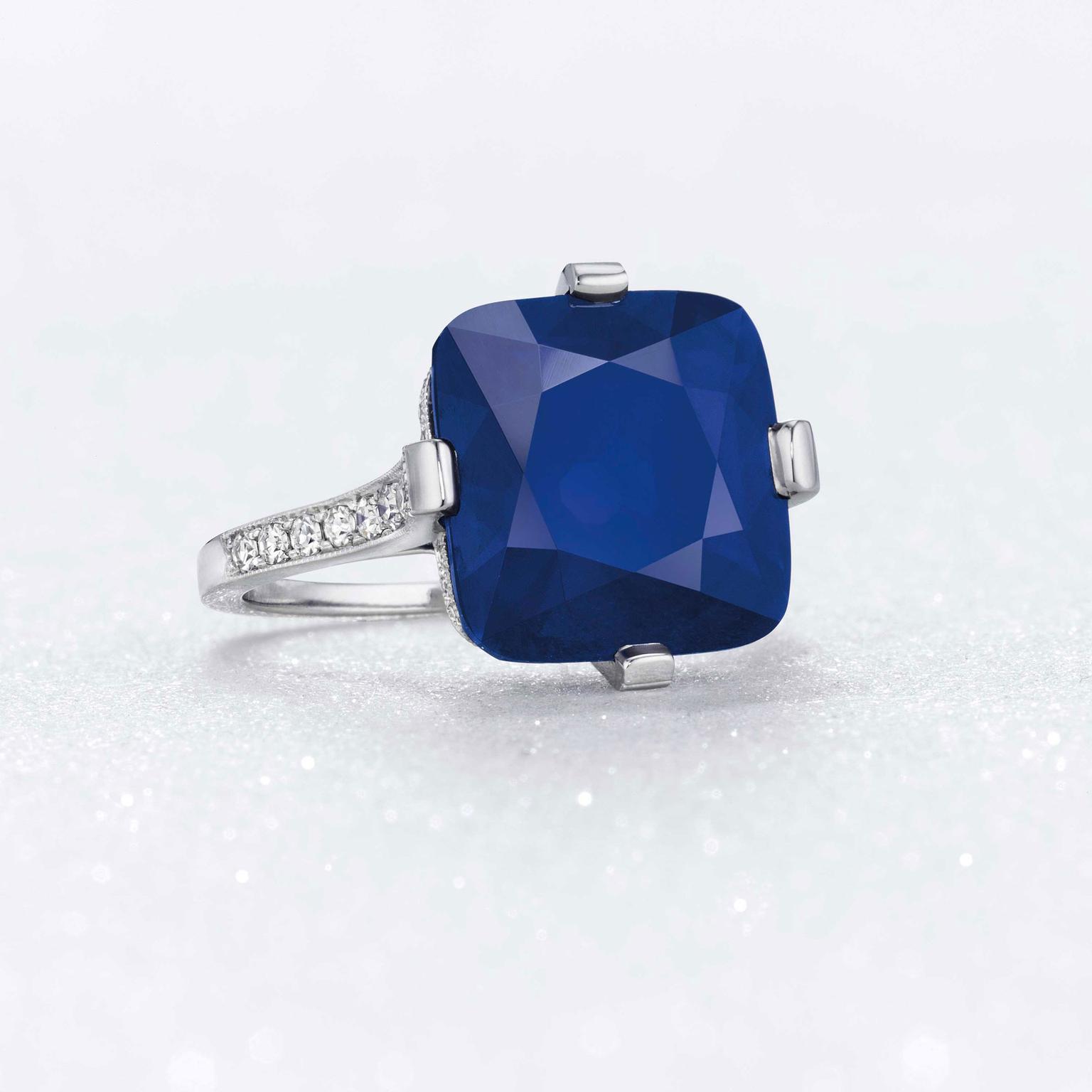The Majestic Blue Sapphire ring