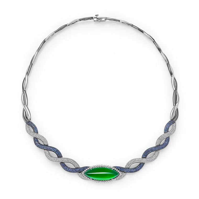 Fei Liu jewellery twisted jadeite necklace