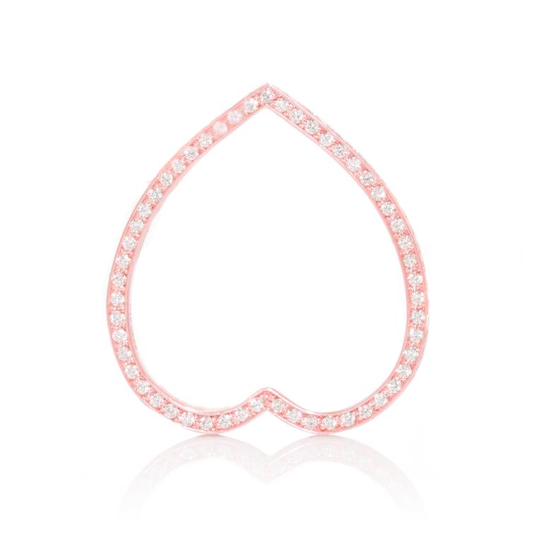 Repossi pink and white diamond ring