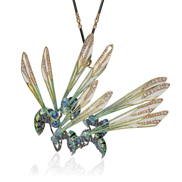 Art Nouveau Wasp pendant by Rene Lalique 1906