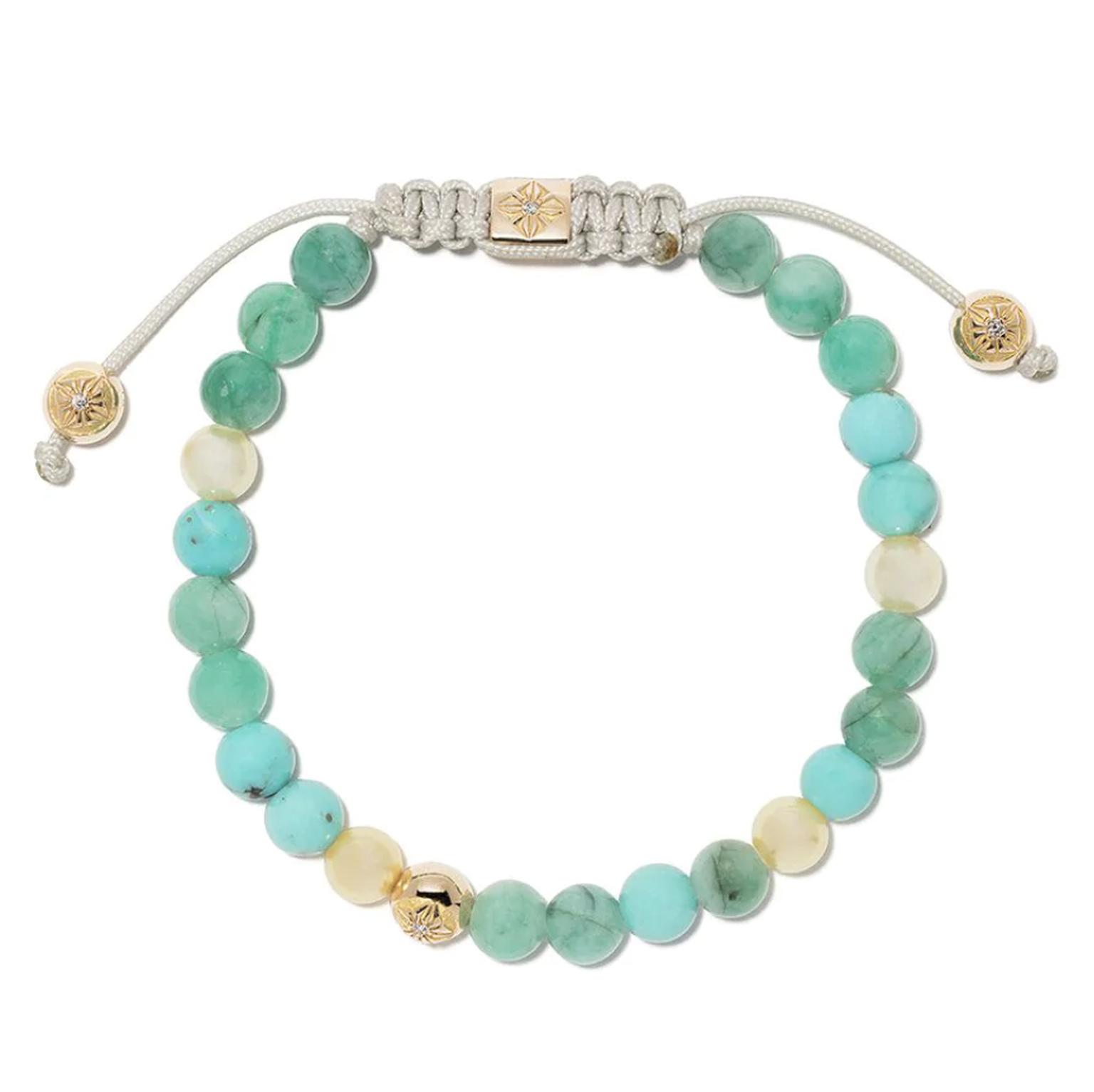 Turquoise and pearl bracelet by Shamballa