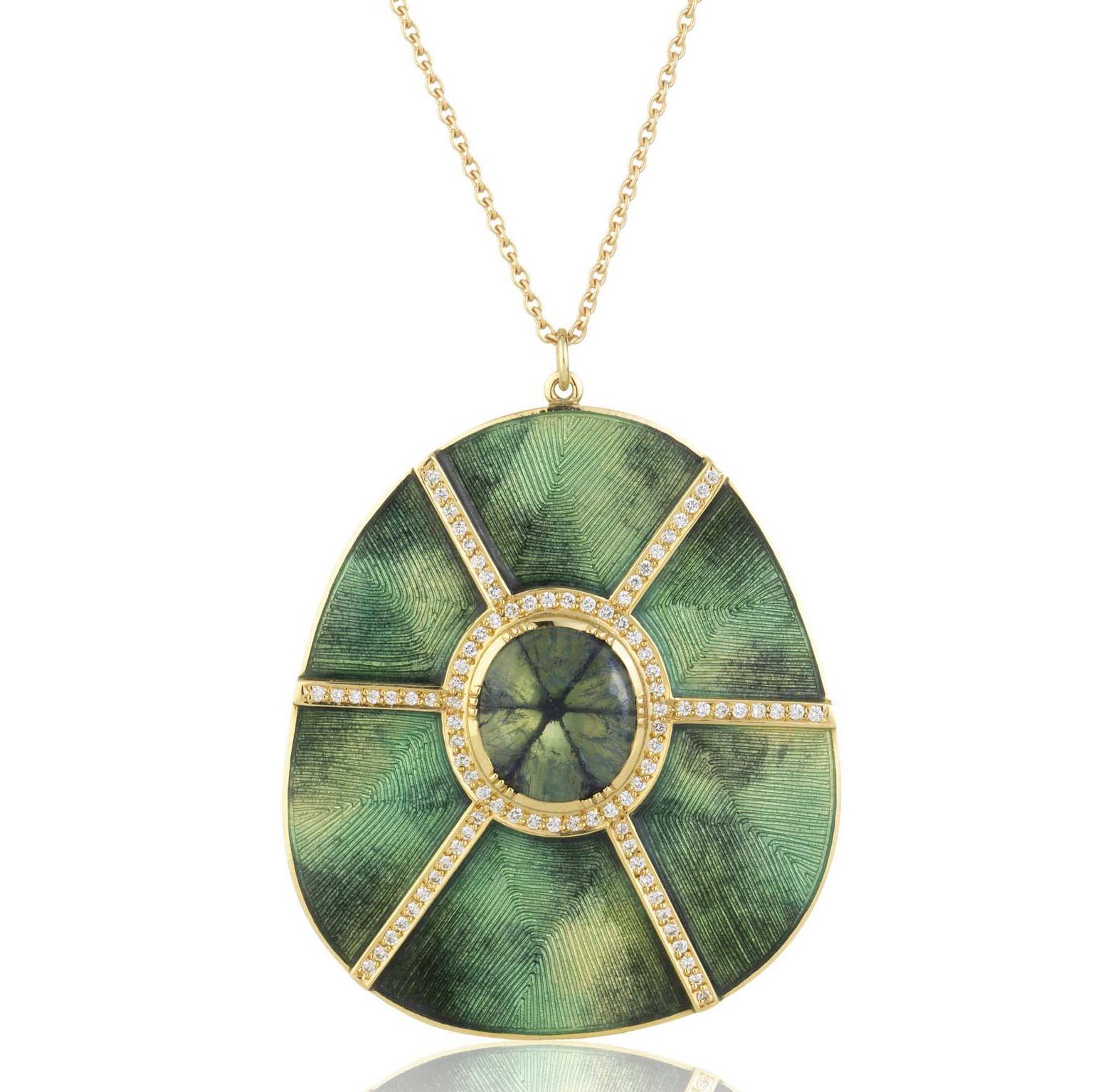 Brooke Gregson Mandala trapiche emerald necklace