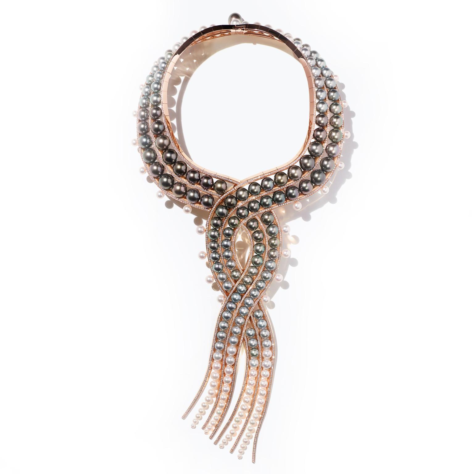 Hermès Ombres et Lumière pearl necklace frmo the HB-IV Continuum collection