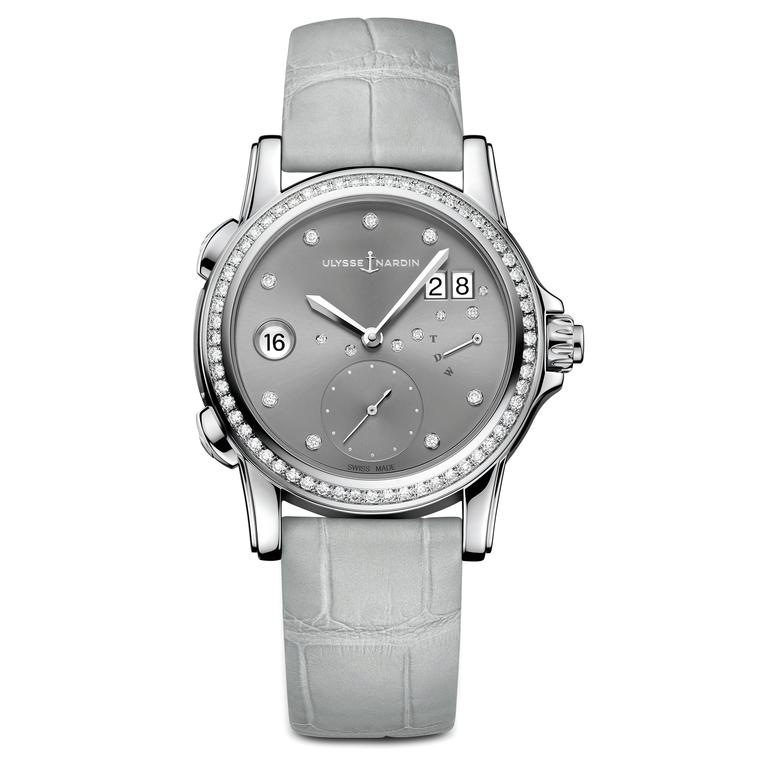 Ulysse Nardin Classic Lady Dual Time watch silver dial