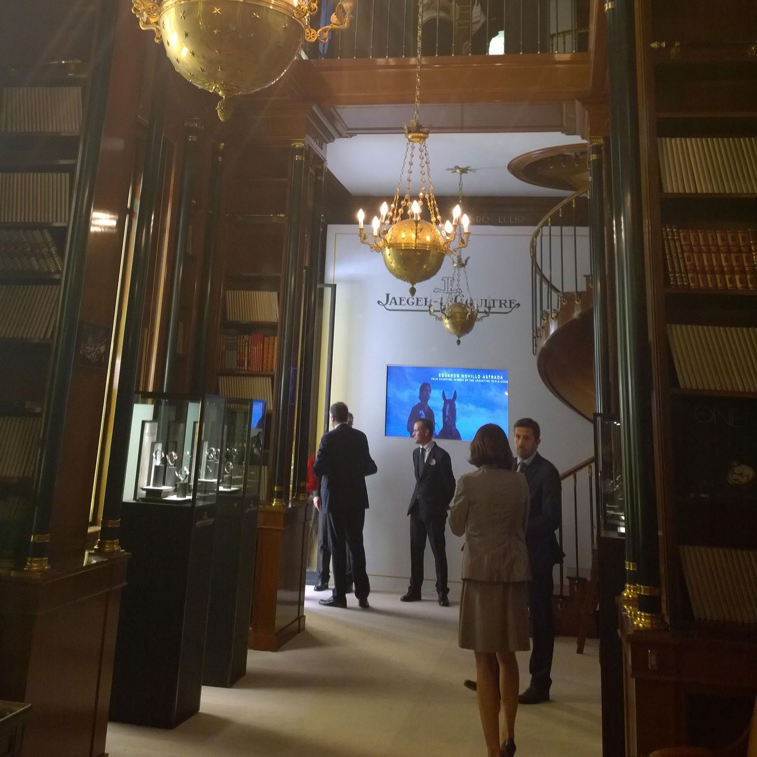 Jaeger-LeCoultre stand in library