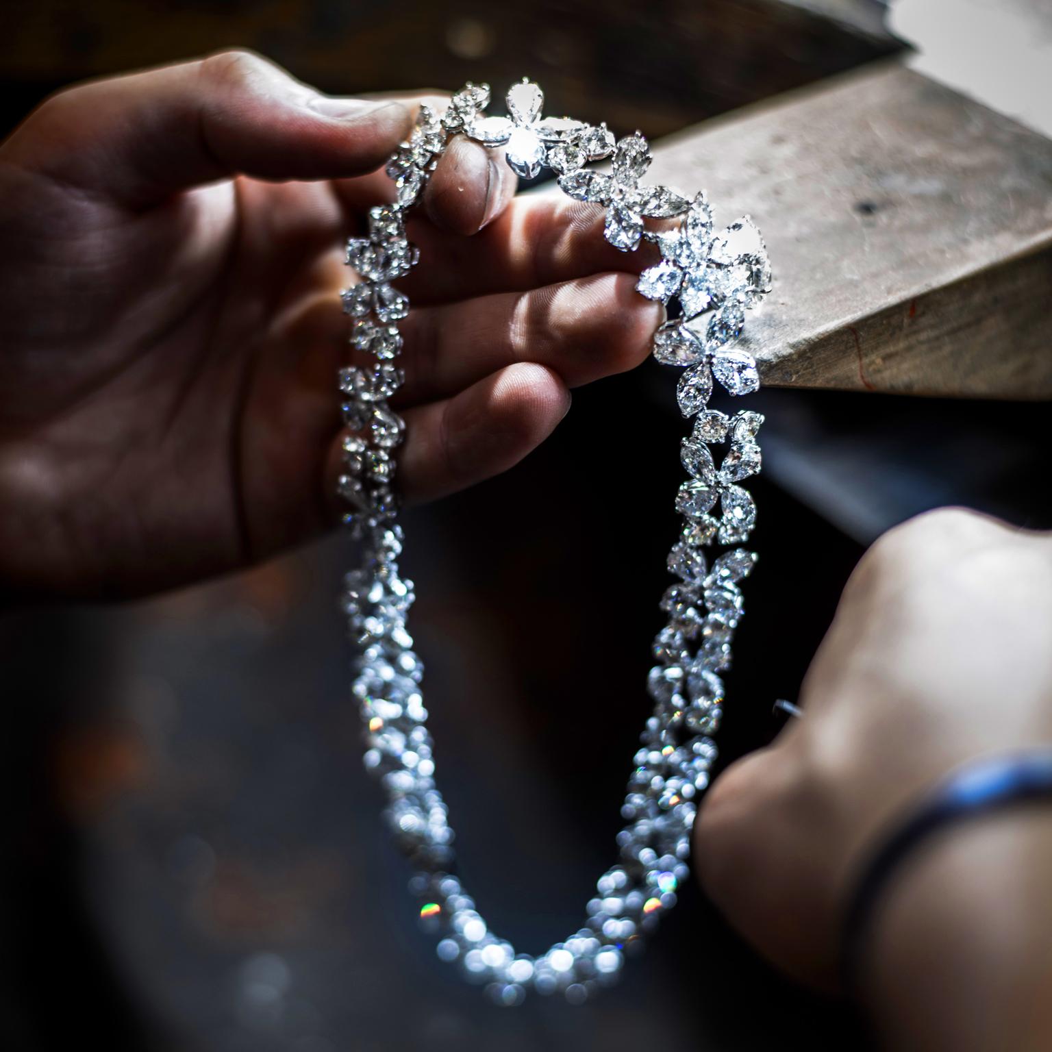 Jahan white diamond high jewellery necklace