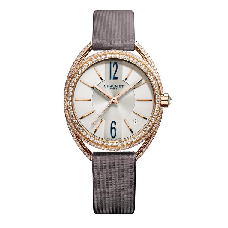 Liens de Chaumet pink gold and diamond watch