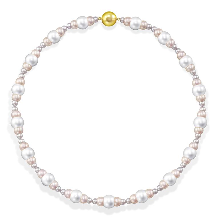 Triple Pearl necklace by M/G Tasaki