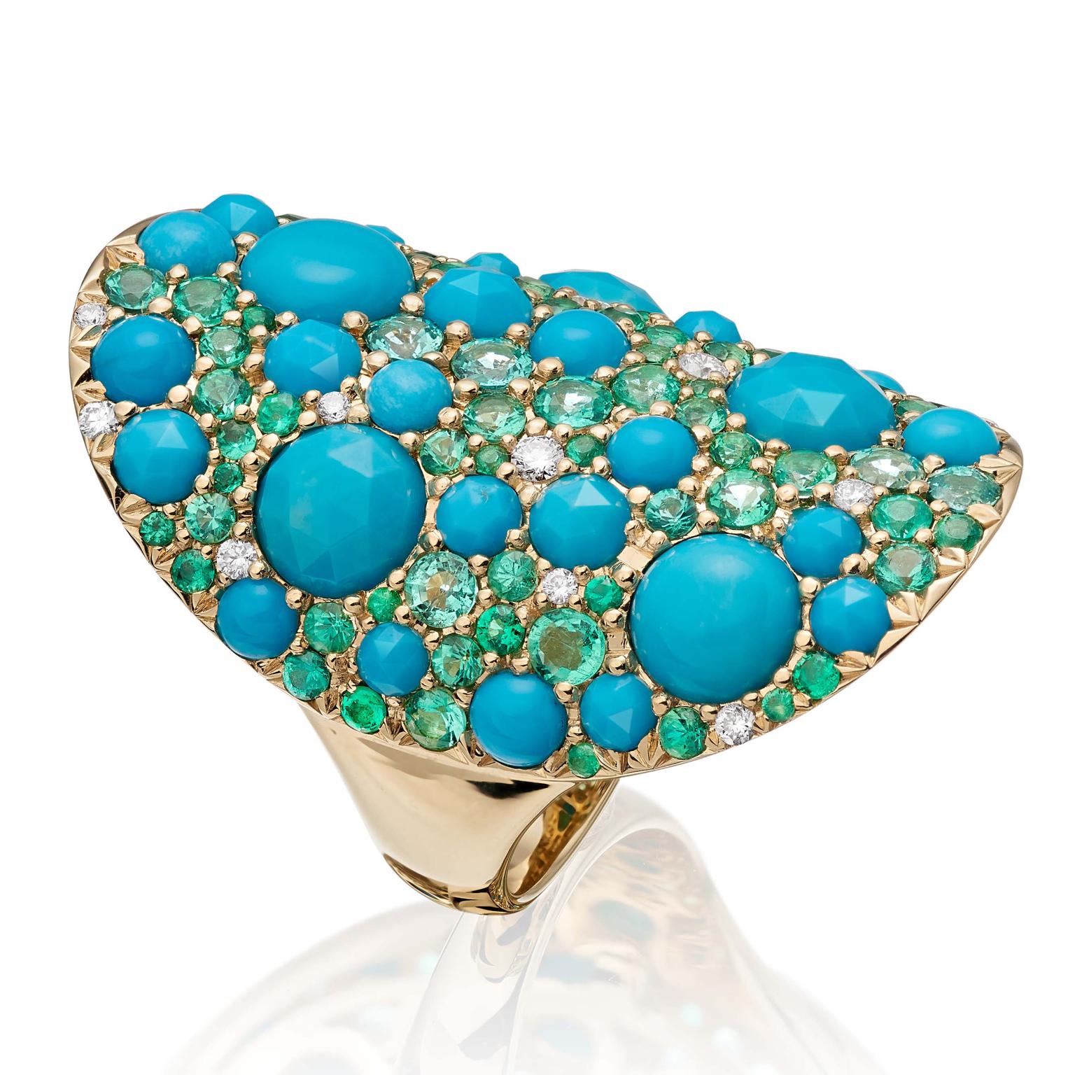 Vault ring with turquoise from Robinson Pelham