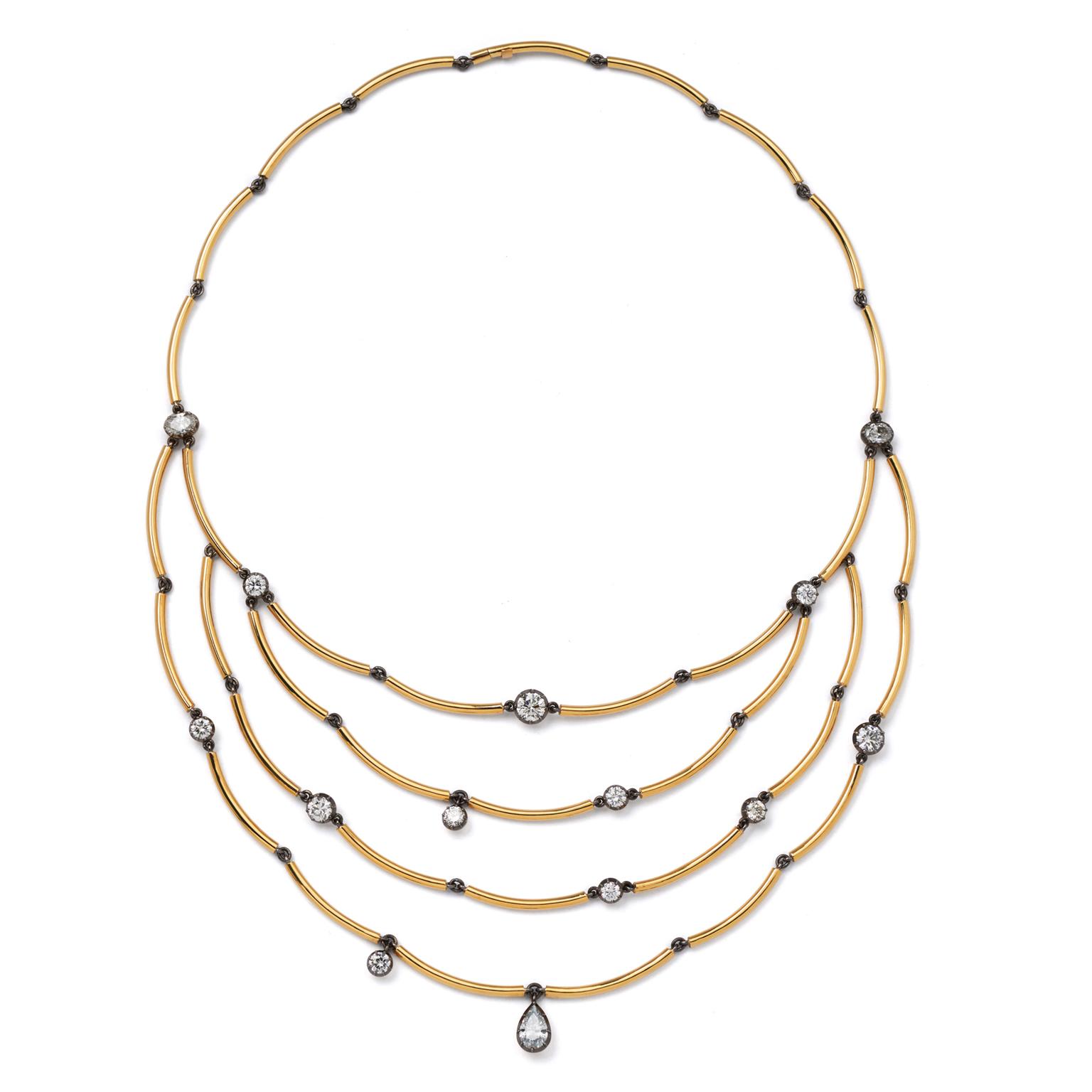 Jessica McCormack Chi Chi gold and diamond necklace