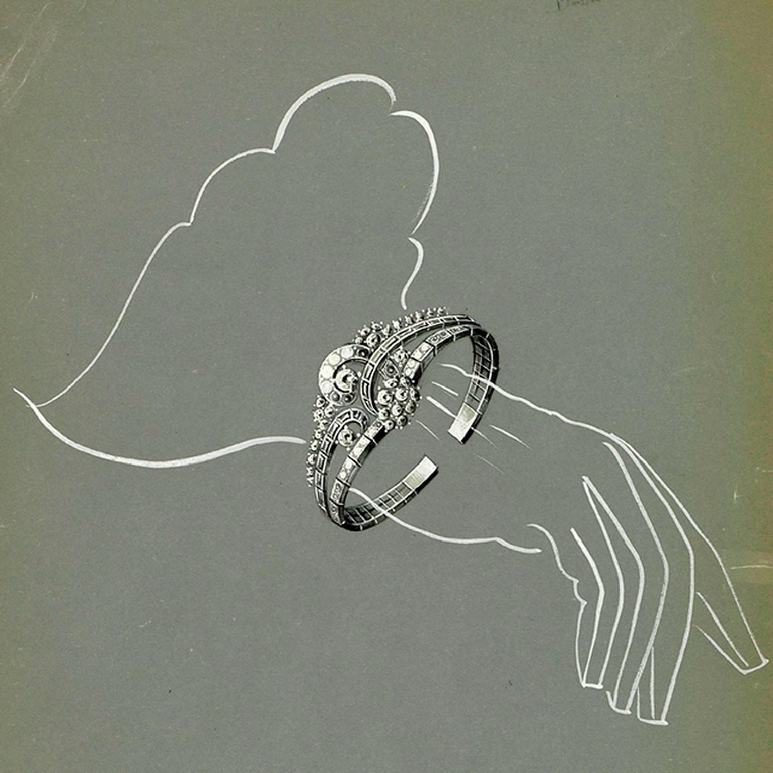 Boucheron bracelet design circa 1940