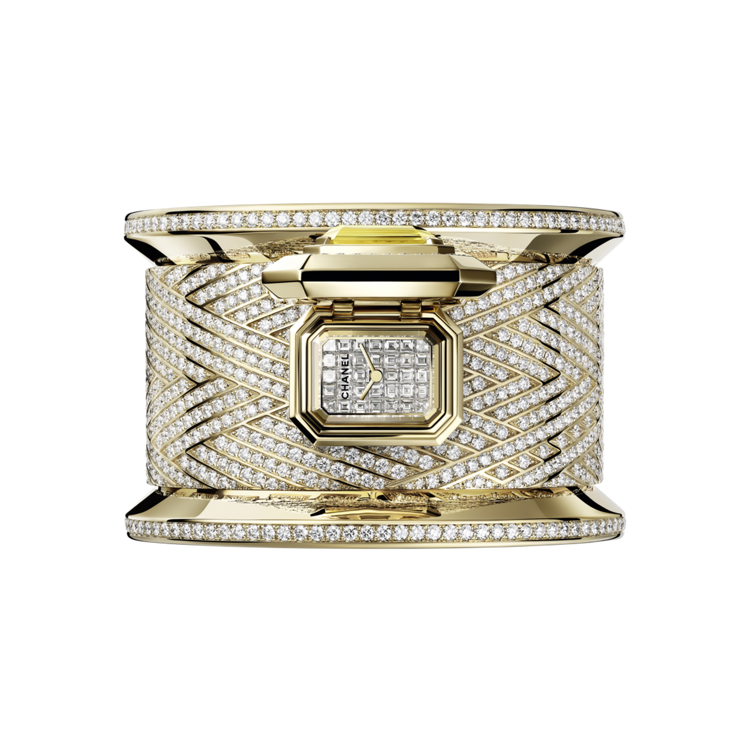 Bobbin Cuff Couture watch by Chanel