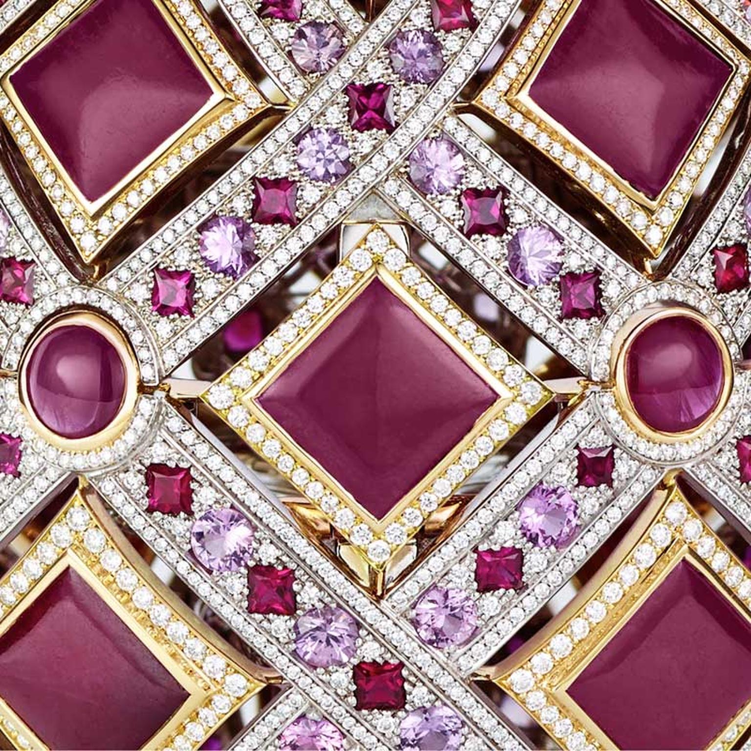 Fabergé Four Seasons Ruby egg close-up