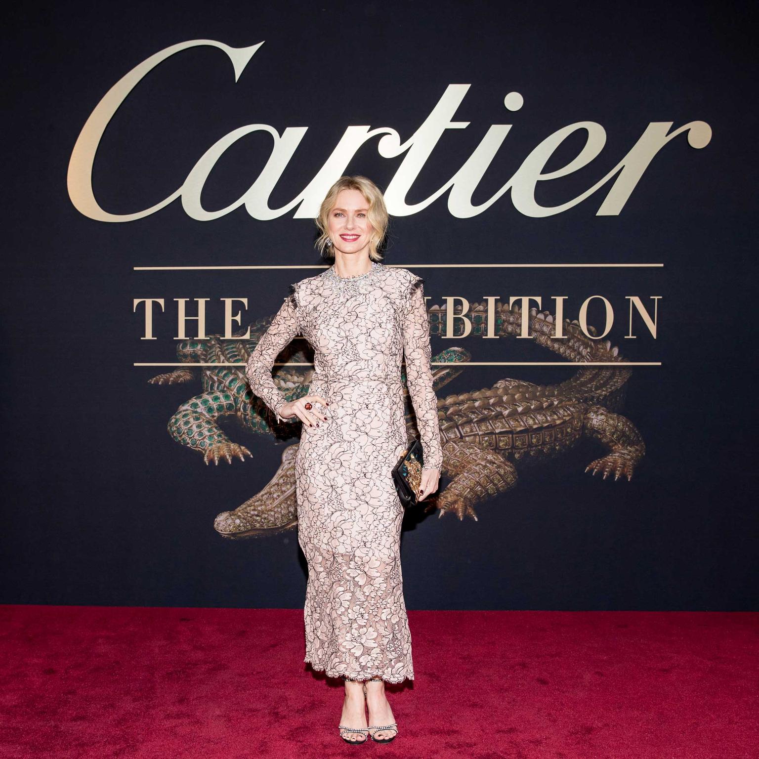 Naomi Watts at Cartier Australia exhibition opening