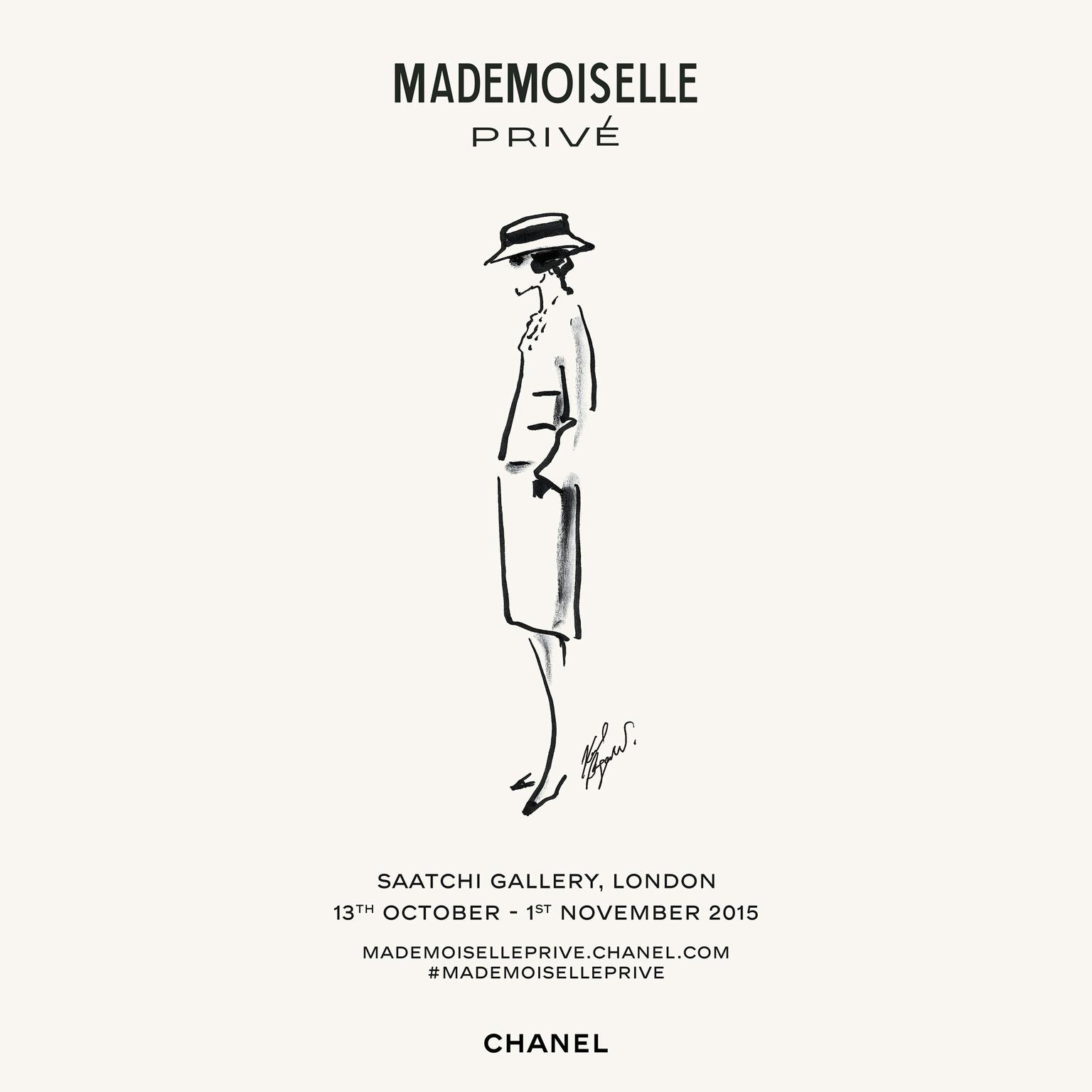 Affiche Chanel Mademoiselle Privé poster