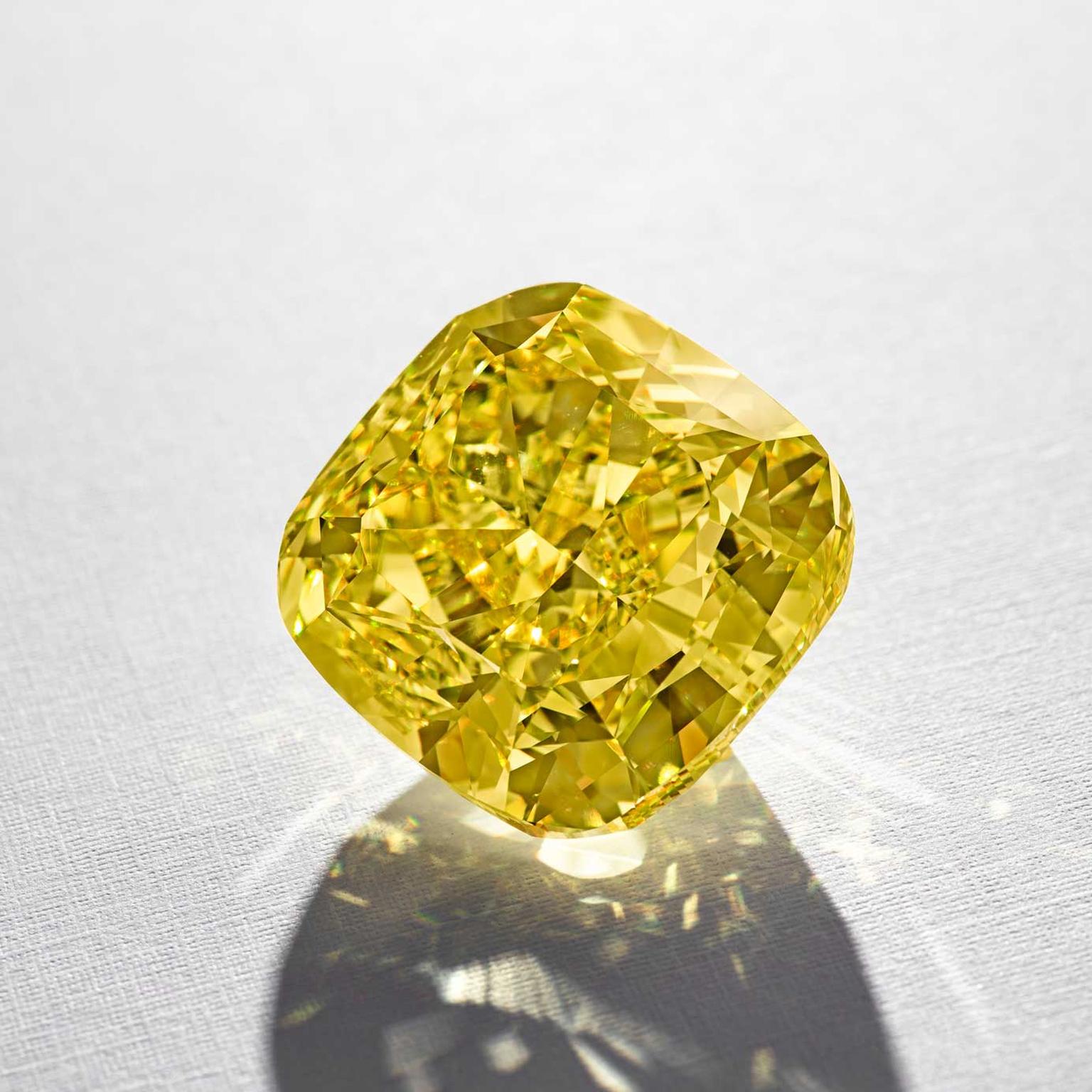 74.48-carat Fancy Vivid Yellow IF diamond