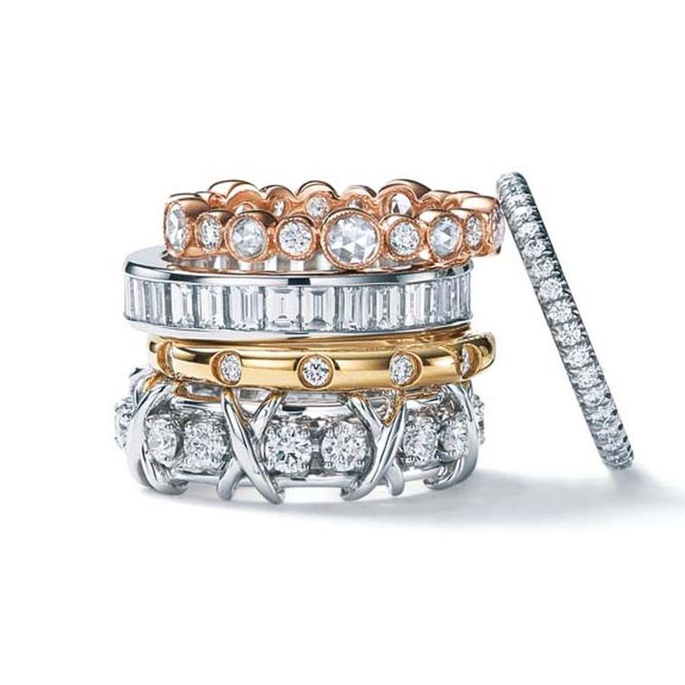 rose gold engagement rings tiffany