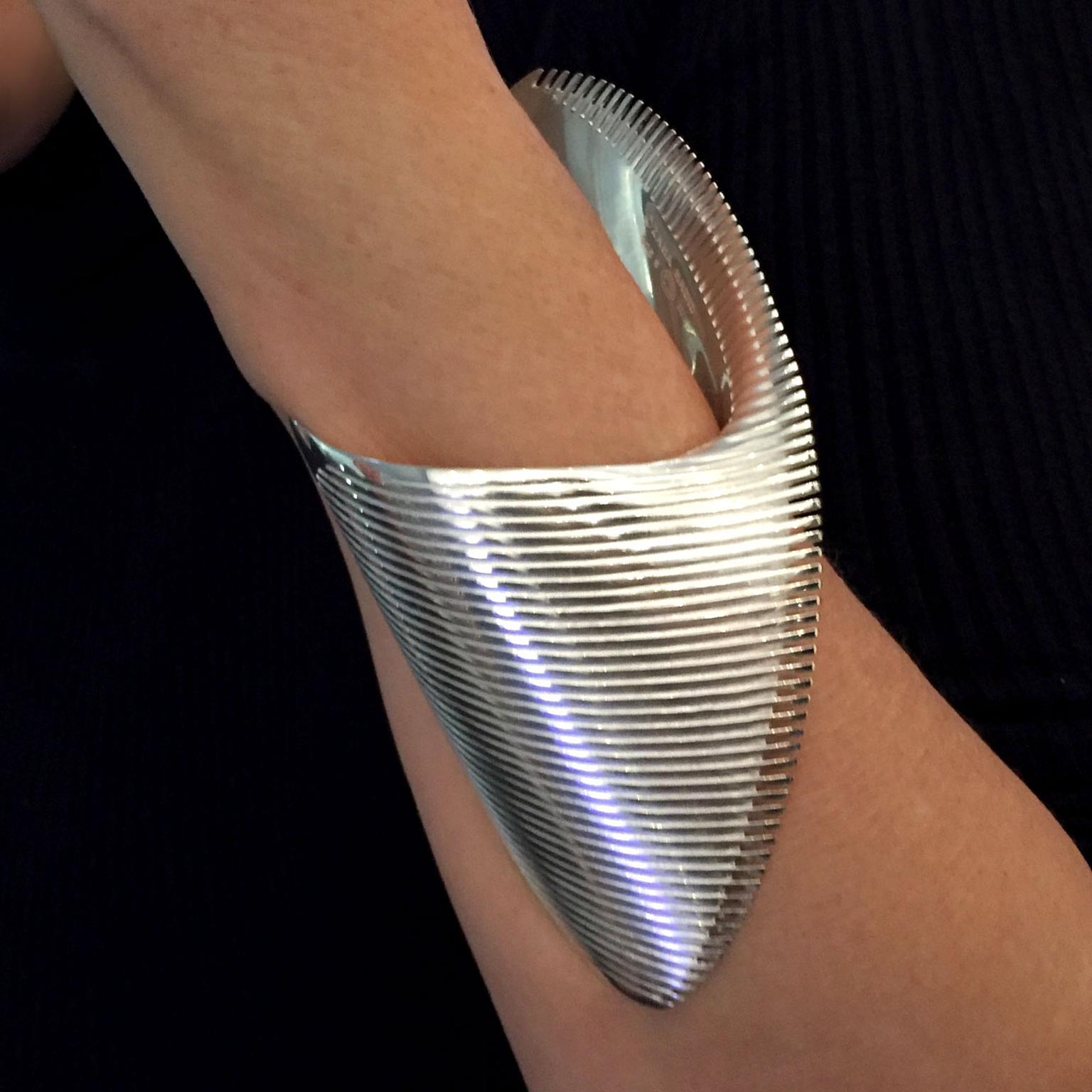 Zaha Hadid cuff for Georg Jensen