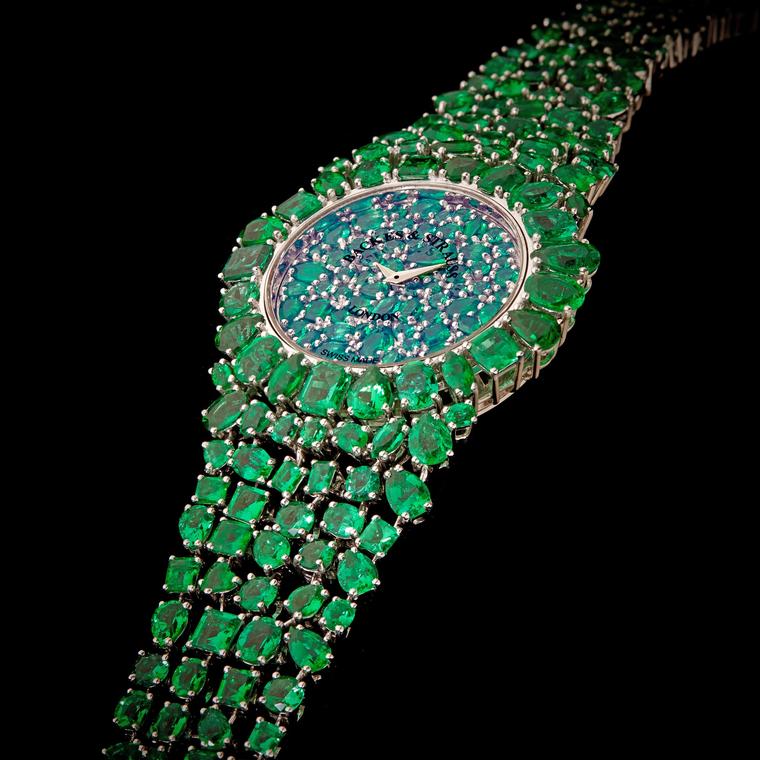 Backes & Strauss Piccadilly Princess Royal Emerald Green watch