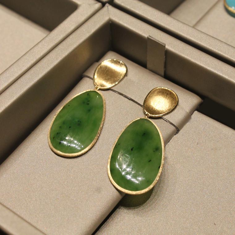 One-of-a-kind Lunaria Unico jade earrings