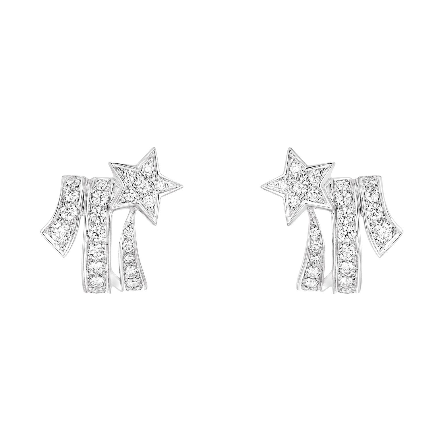 Chanel Comète Spirale diamond earrings