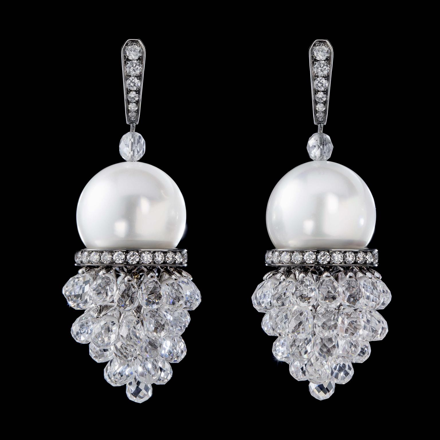 The Chandeliers earrings with pearls from No. THIRTY THREE 