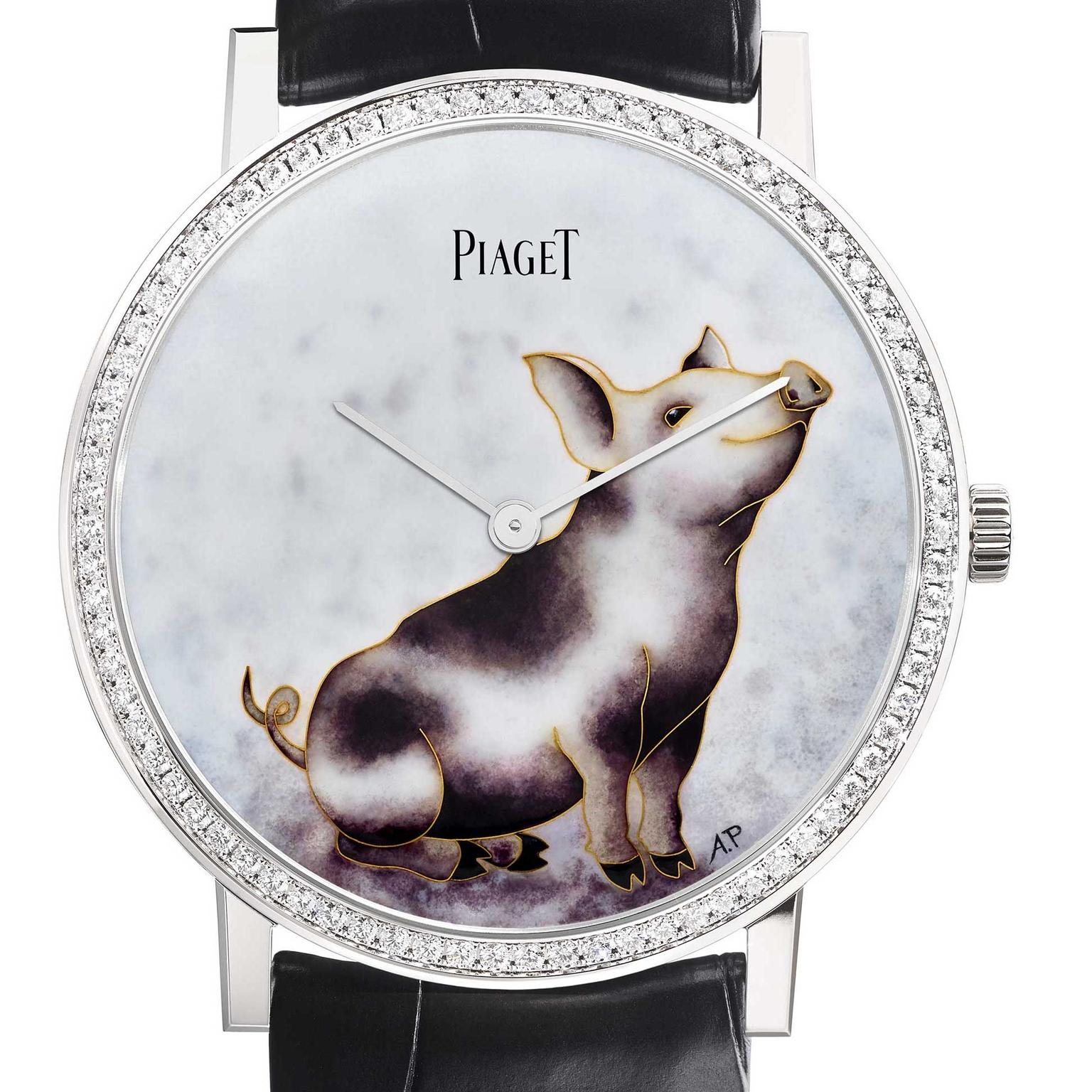  Piaget Altiplano Chinese New Year Pig watch close up