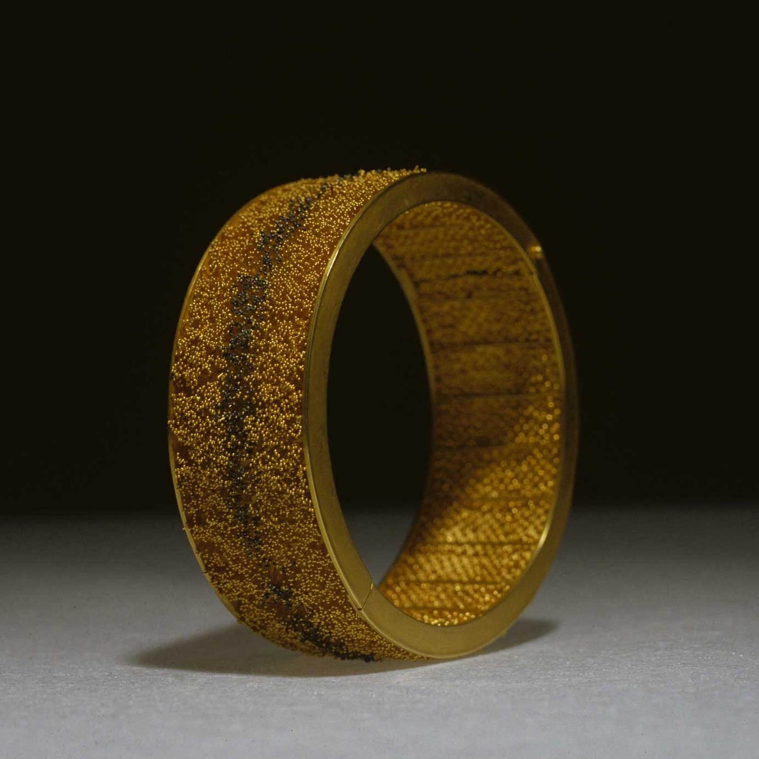 Giovanni Corvaja granulated gold bracelet