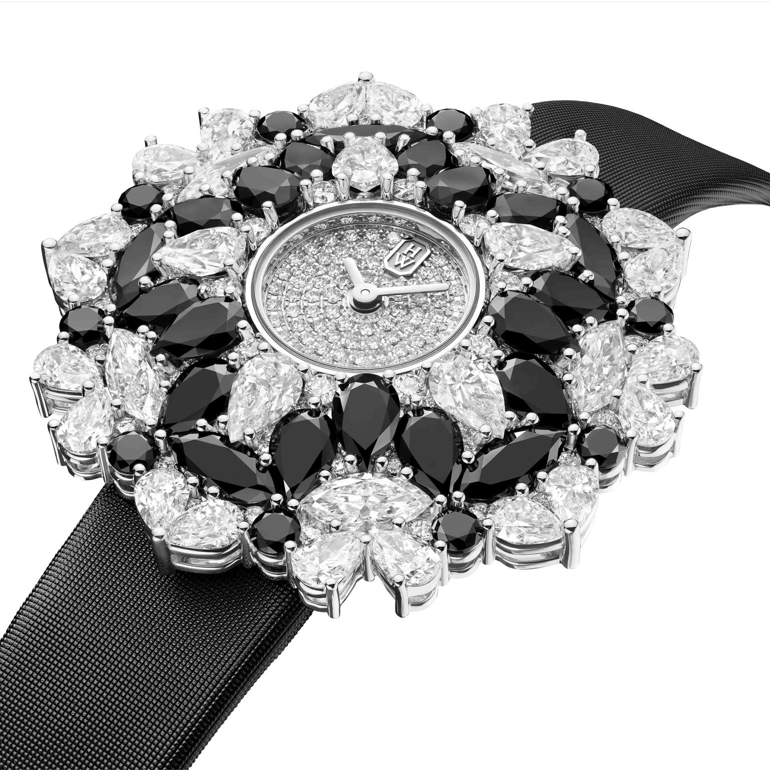 Harry Winston Kaleidoscope High Jewellery watch with diamonds side