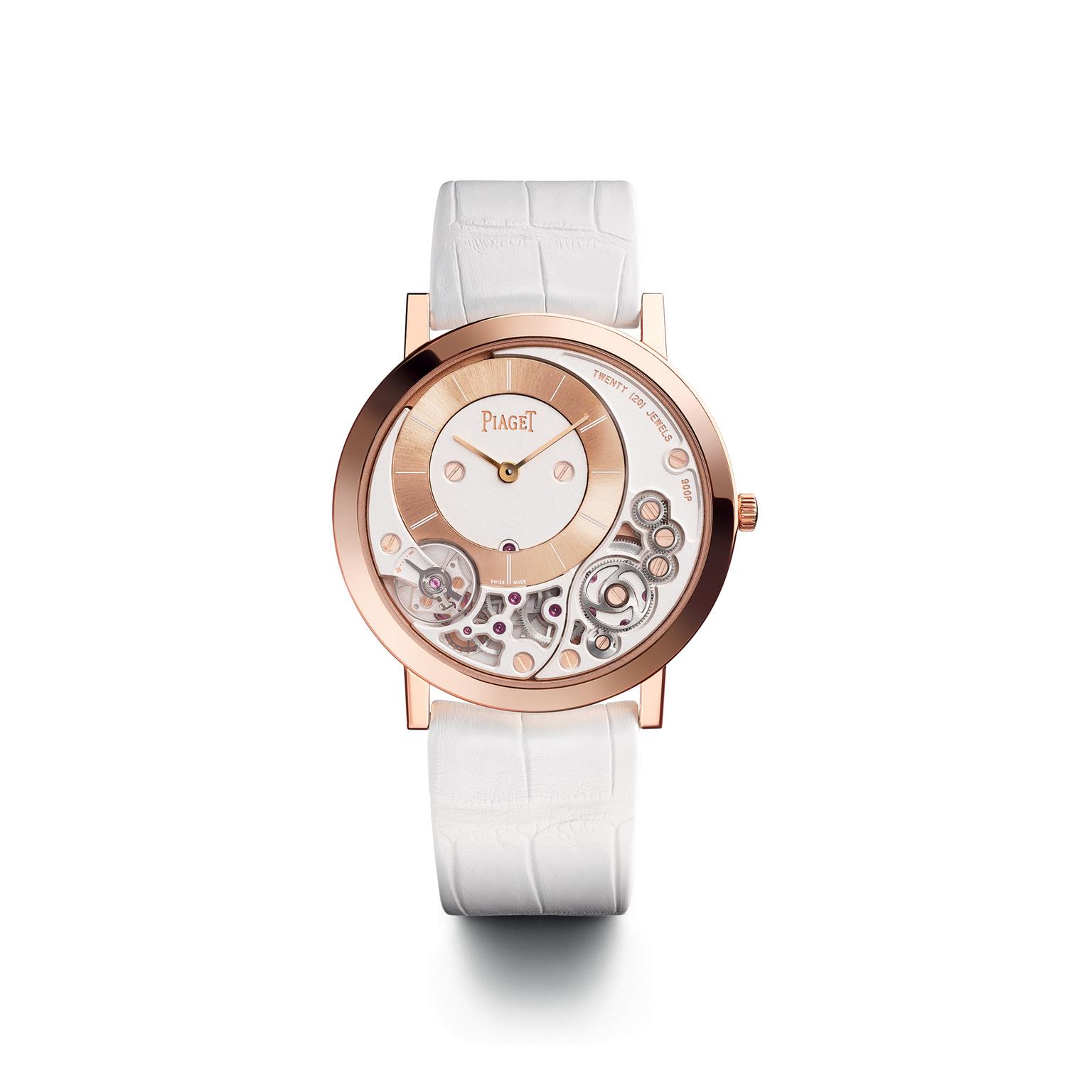 Piaget Altiplano 900P watch in pink gold