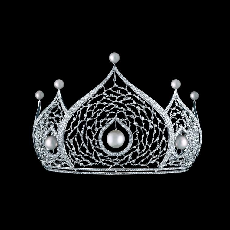 Maxim V diamond pearl tiara launching at Bentley & Skinner