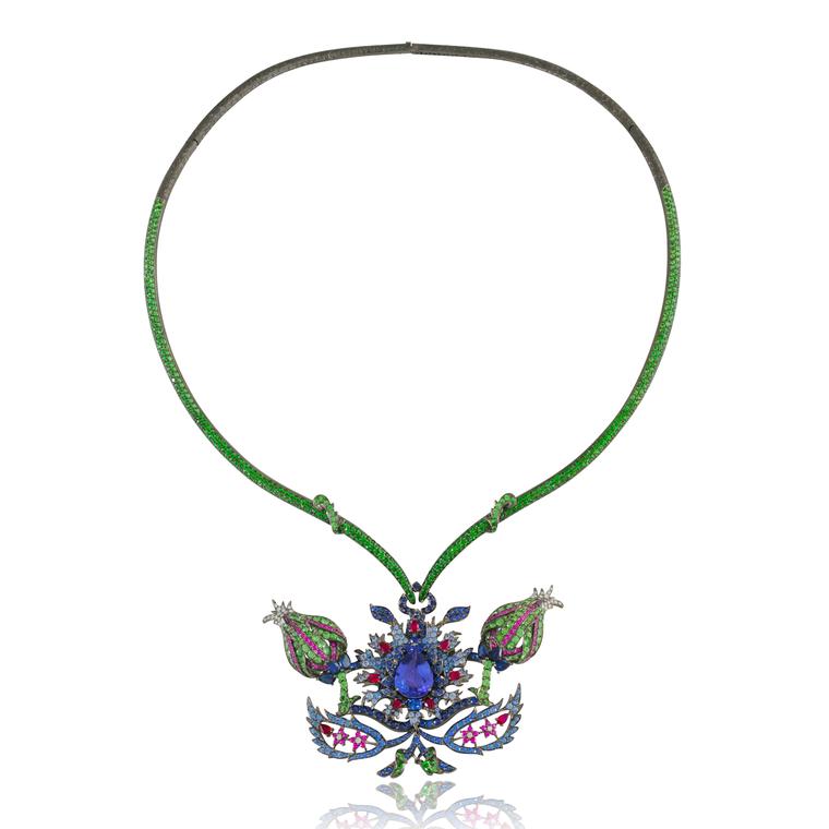 Lydia Courteille Topkapi tanzanite necklace