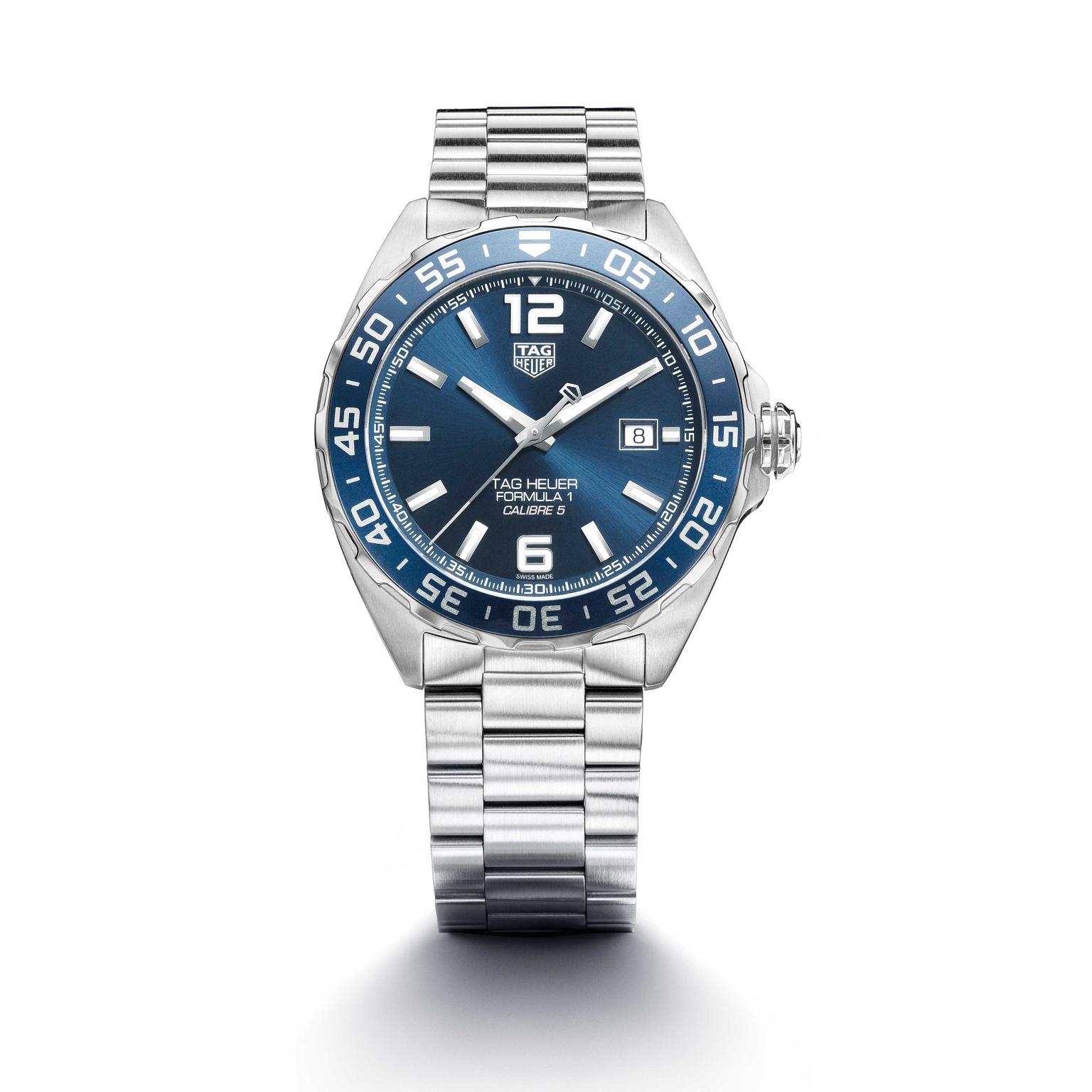 TAG Heuer Formula 1 Bucherer Blue Edition watch on stainless steel bracelet Price £1650