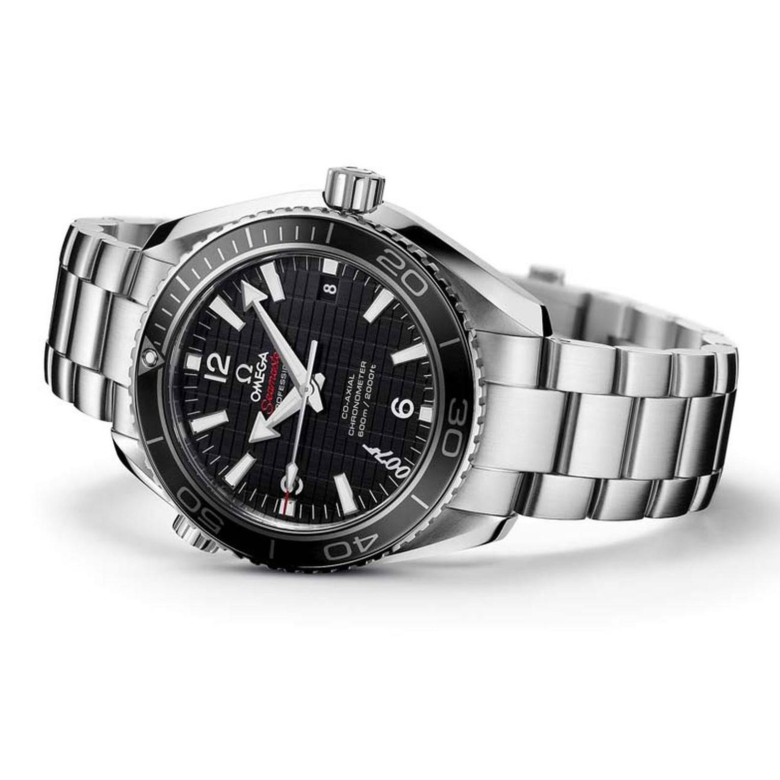 Omega's 42mm Planet Ocean 600m with Co-Axial movement, as seen in the 2012 James Bond film Skyfall starring Daniel Craig, is one of two Omega watches featured in the film.
