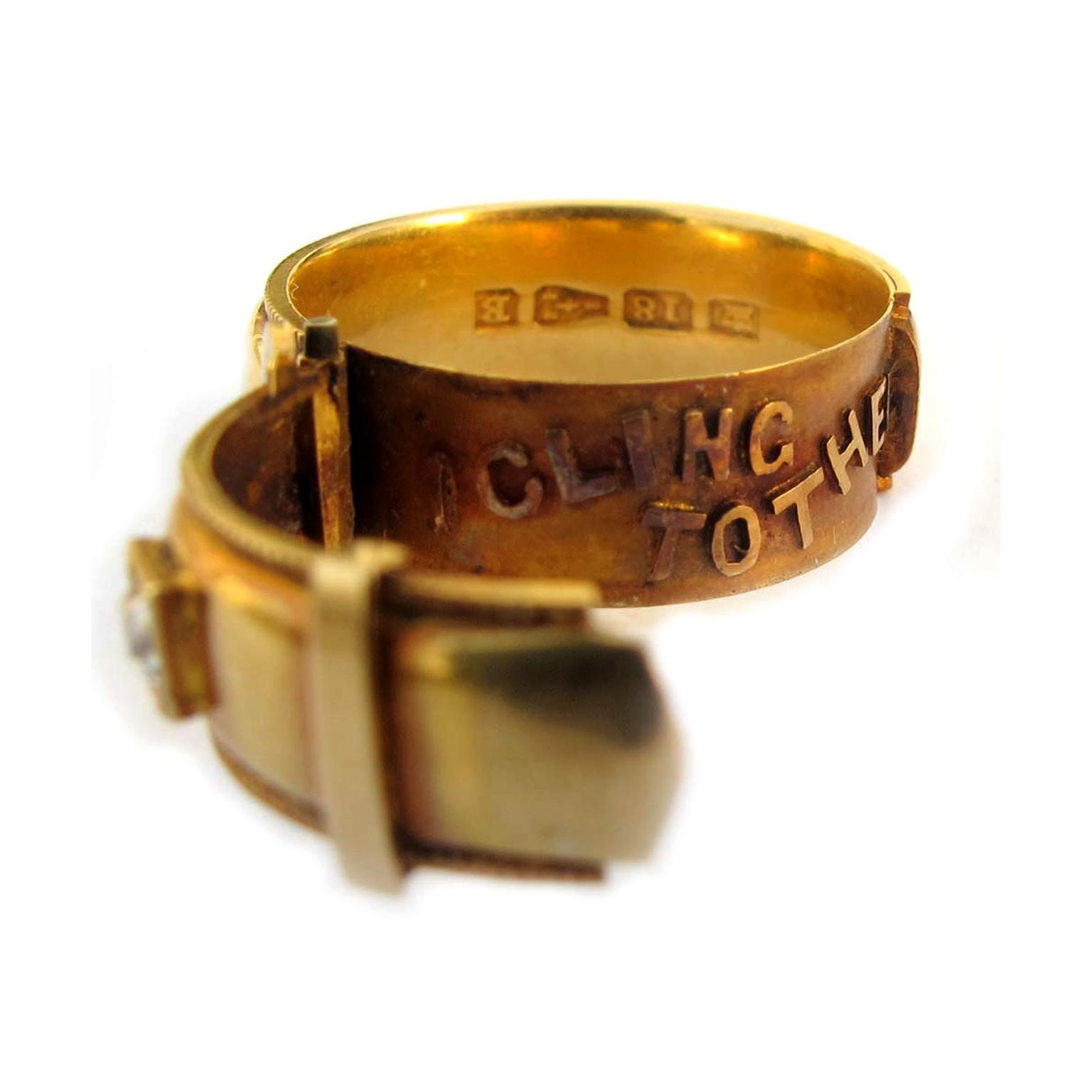 A.R. Ullmann Victorian buckle ring 