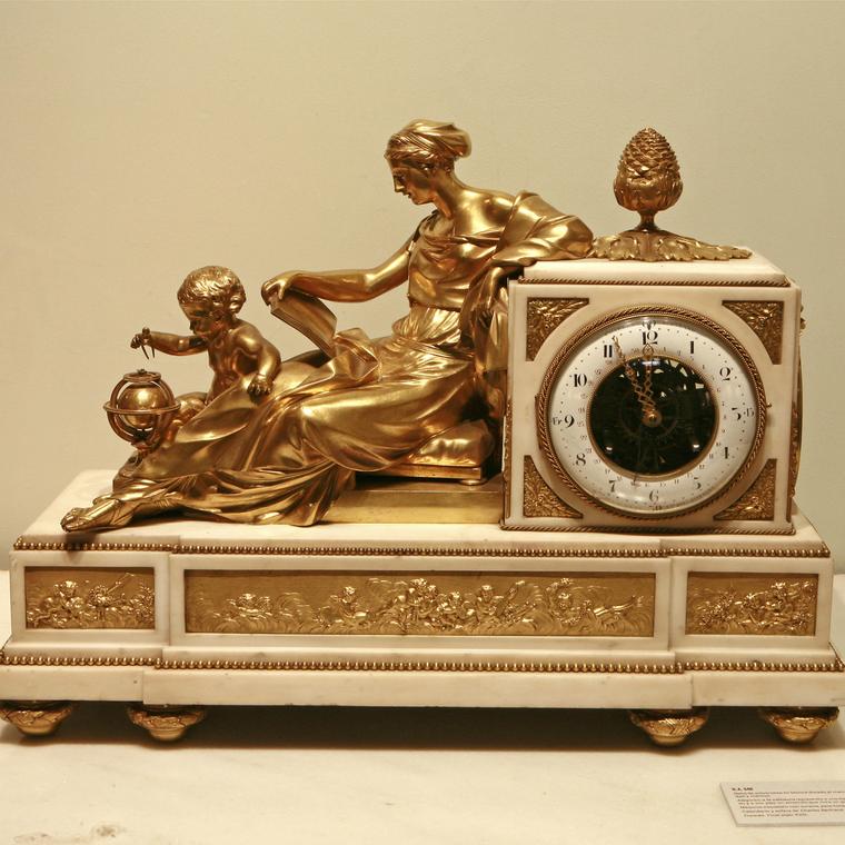 Grassy museum of European clocks