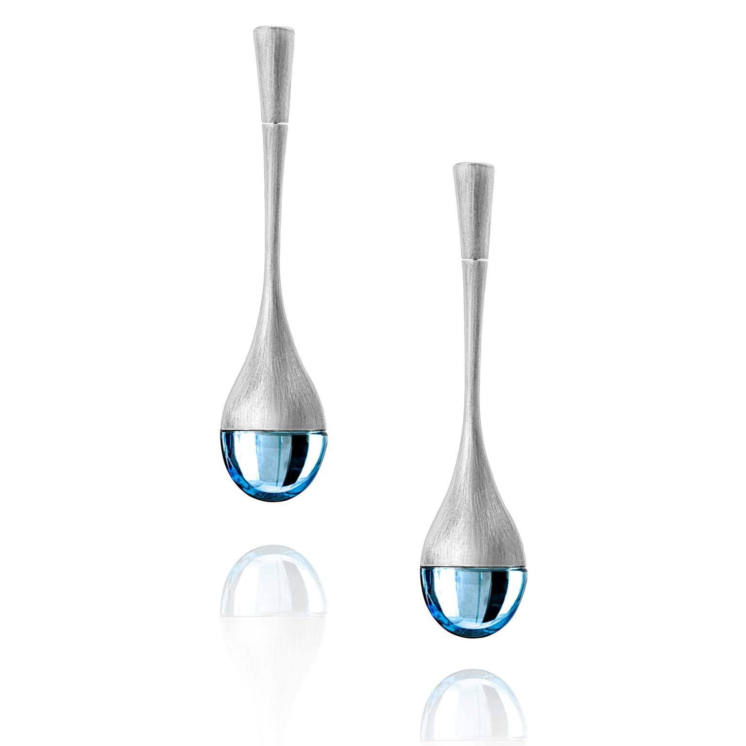 Atelier Schiper Pingo Water blue topaz earrings