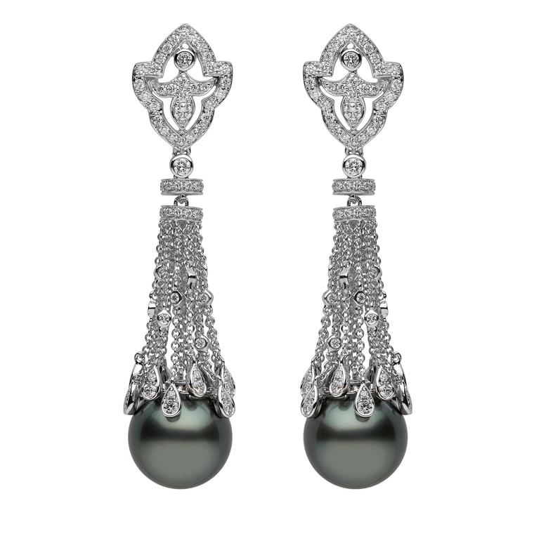 YOKO London Tahitian pearl earrings